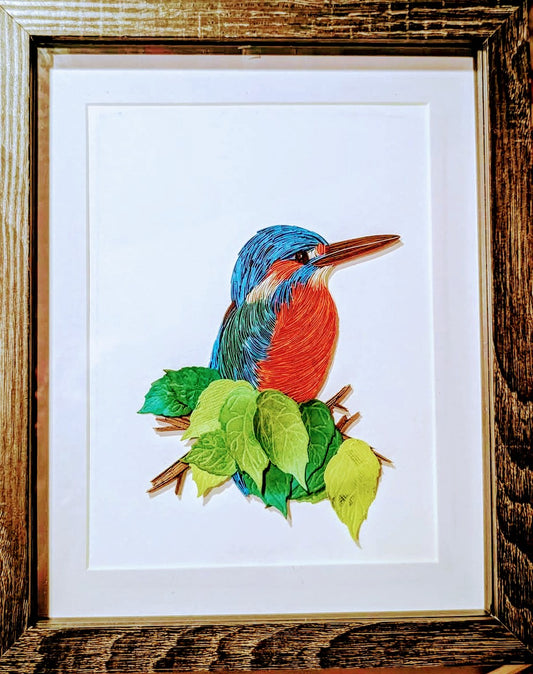 Kingfisher Quilling Art
