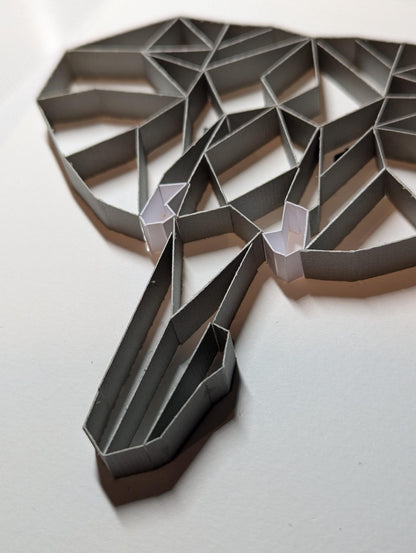 Handcrafted Quilled Art: Geometric Design