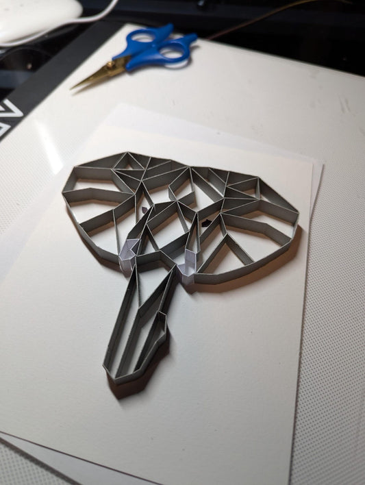 Handcrafted Quilled Art: Geometric Design
